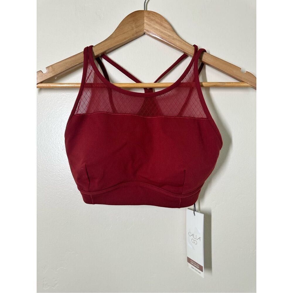 Calia Bricklayer Mesh Sports Bra and 7/8 Legging Set Size XS New - Picture 4 of 10